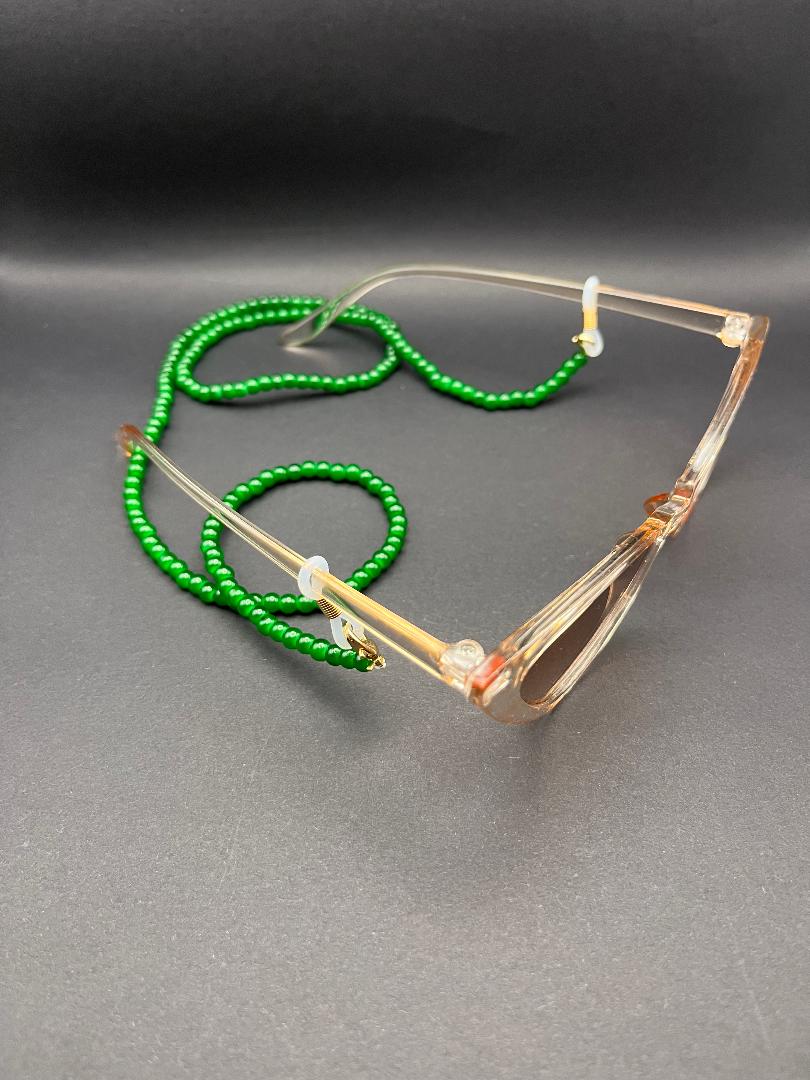 Green Beaded Glasses Chain - Enhance Your Eyewear!