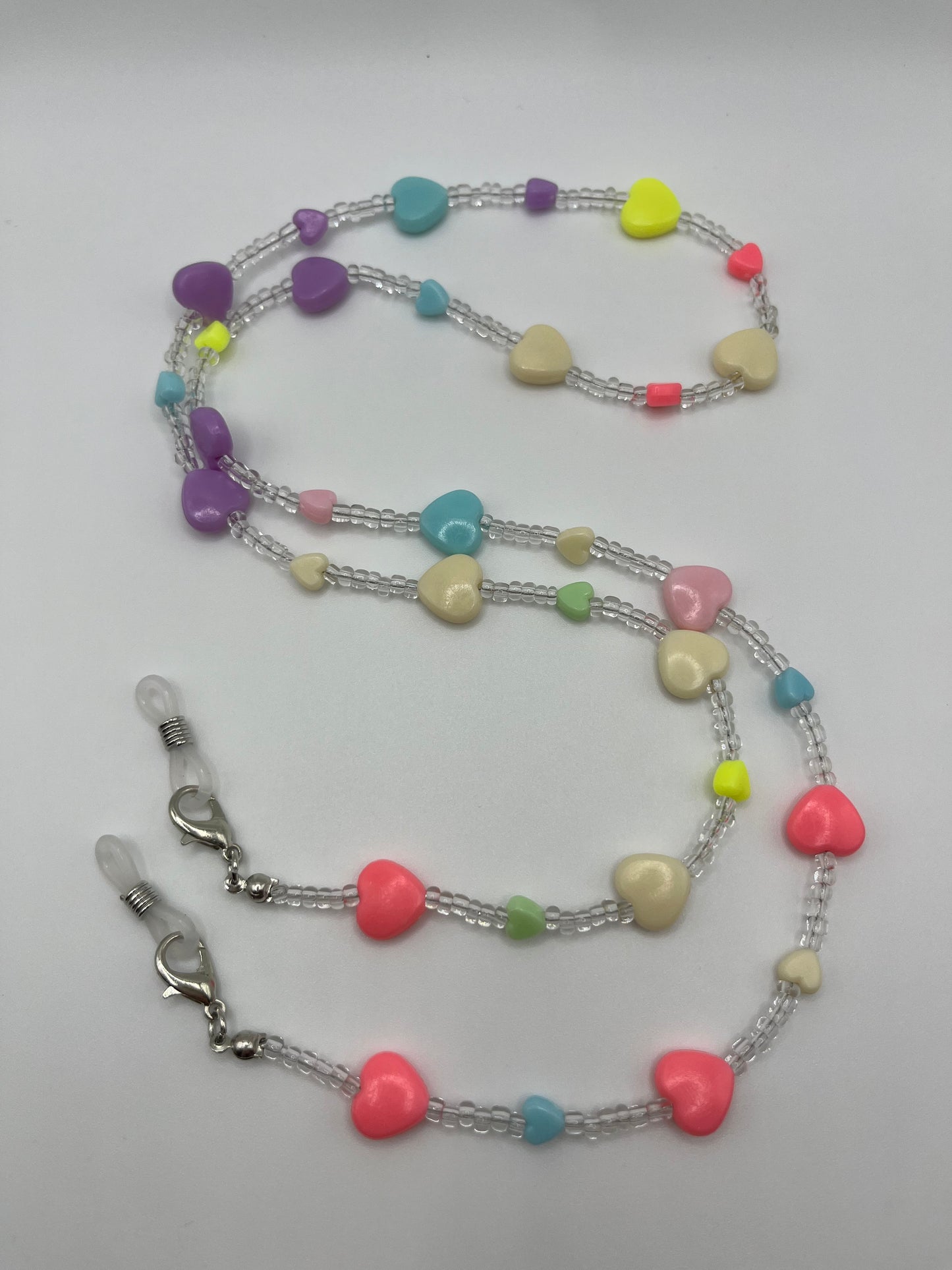 Colourful Heart Glasses Chain: Stylish and Practical