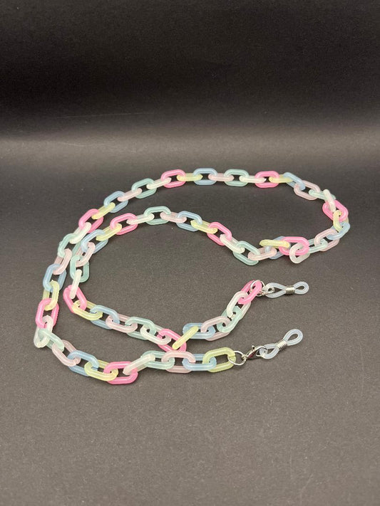 Coloured Block Glasses Chain - A Pop of Colour to Your Look!