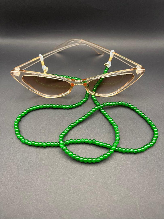 Green Beaded Glasses Chain - Enhance Your Eyewear!